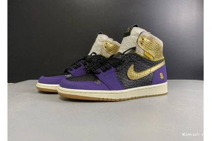  HIGH UNION “MAMBA” AIR BLACK OG PURPLE 1 X JORDAN GOLD 0723